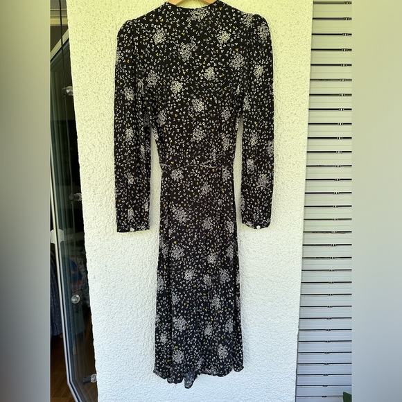 Rouje Paris Gabin dress size 36/ US 4/S long sleeve midi wrap dress - Picture 8 of 9